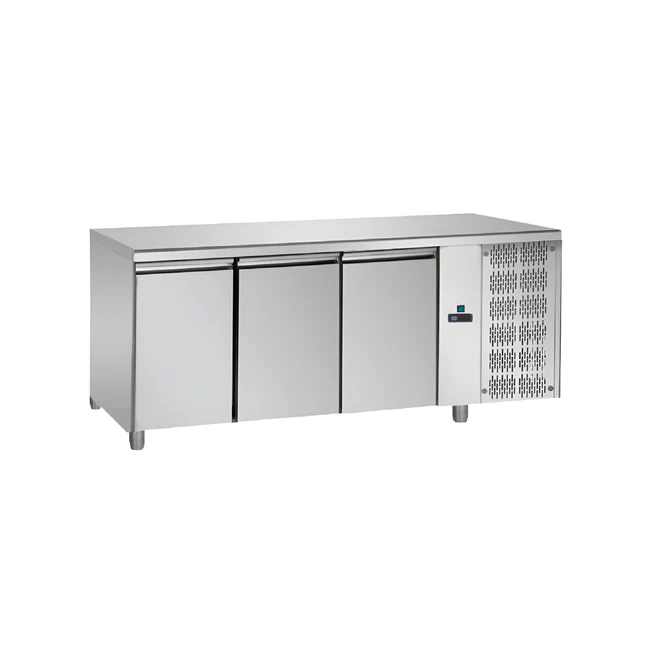 TECNODOM TF03MIDGN - 3 Doors Stainless Steel Refrigerated Counter